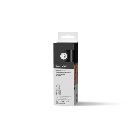 Cricut Joy™ Smart Vinyl™ Matless Permanent Vinyl, 5.5" x 48",Black