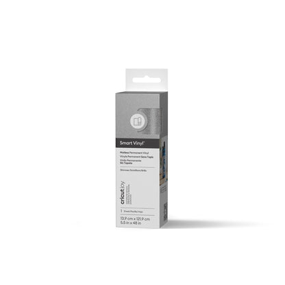 Cricut Joy™ Smart Vinyl™ Shimmer Matless Permanent Vinyl, 5.5" x 48",Silver