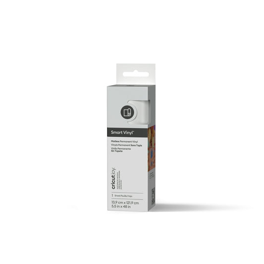 Cricut Joy™ Smart Vinyl™ Matless Permanent Vinyl, 5.5" x 48",White