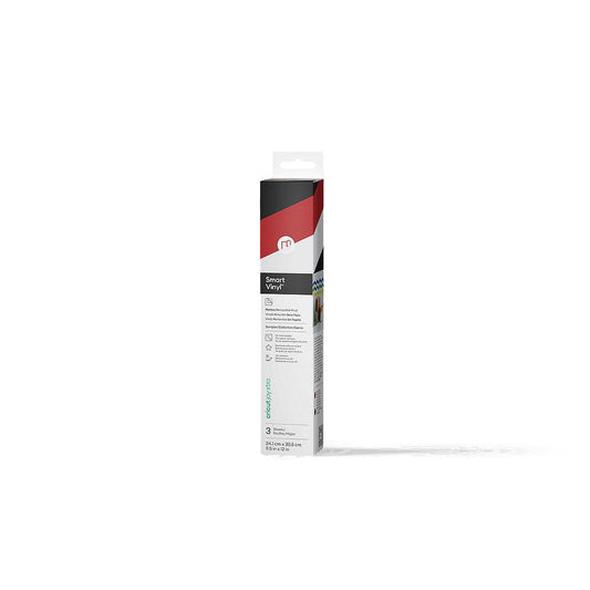 Cricut Joy Xtra™ Smart Vinyl™ – Removable Sampler, Elegance (3 ct), White, Black, Red