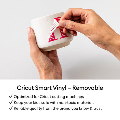 Cricut Joy Xtra™ Smart Vinyl™ – Removable Sampler, Elegance (3 ct), White, Black, Red — product image 6