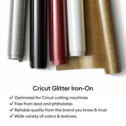 Cricut Glitter Iron-On, Red, 12 x19, Roll — product image 8