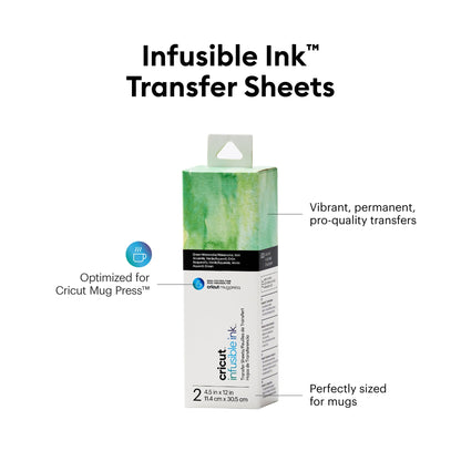 Cricut® Patterned Infusible Ink® Transfer Sheets, 4.5" x 12",Green Watercolor — product image 2