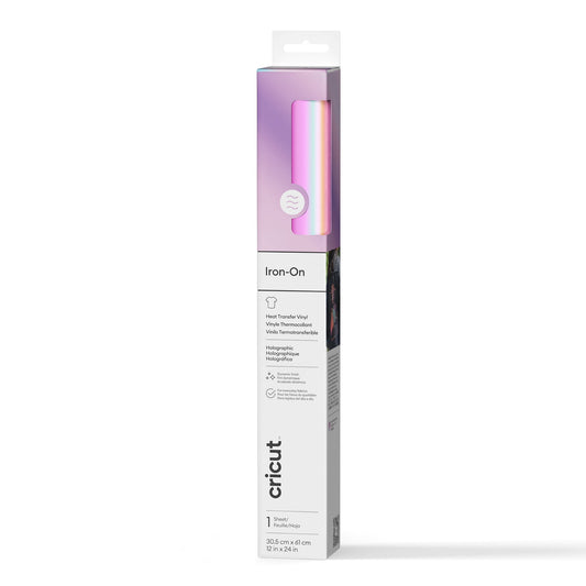 Cricut Holographic Iron-On, Blue, 12" x 24", Roll