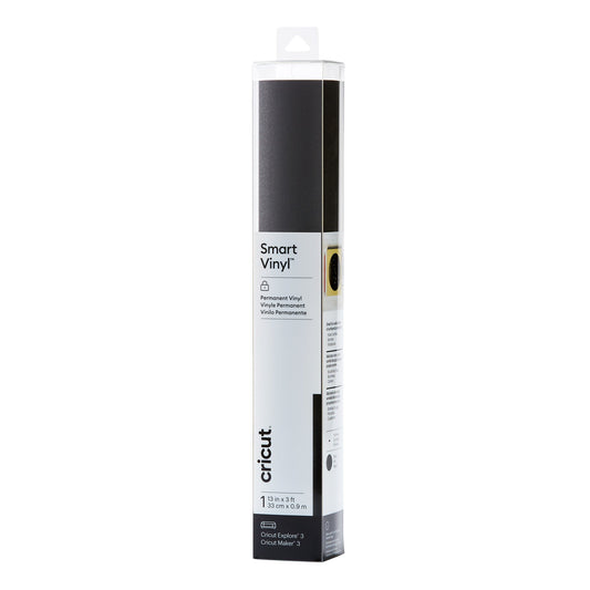 Cricut® Smart Vinyl™ Shimmer – Permanent (3 ft), BLACK