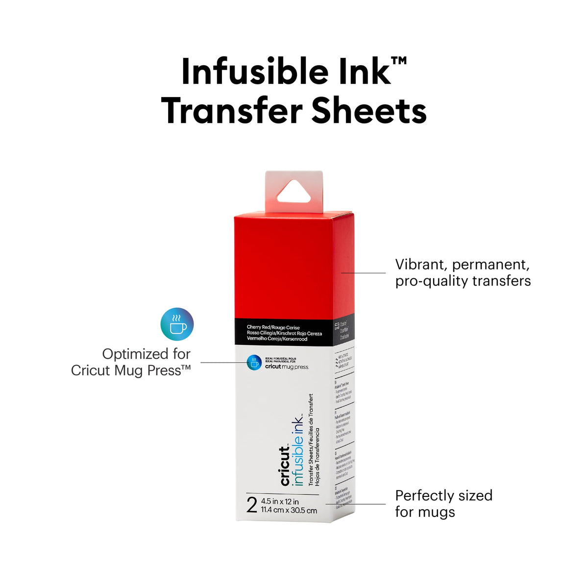 Infusible Ink™ Transfer Sheets (2 ct), 4.5" x 12",CHERRY RED — product image 2
