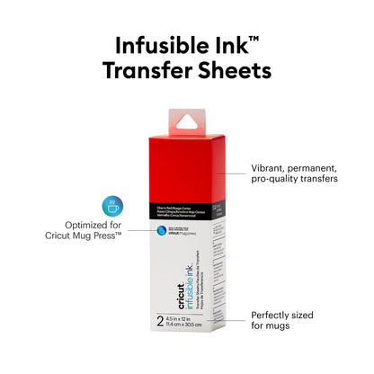 Infusible Ink™ Transfer Sheets (2 ct), 4.5" x 12",CHERRY RED — product image 2