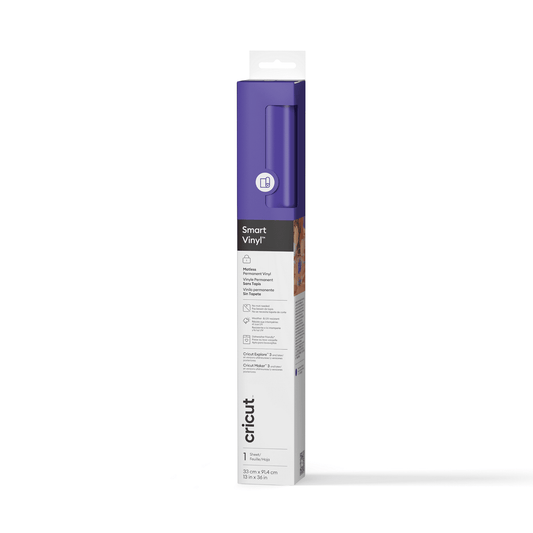 Cricut® Smart Vinyl™ Matless Permanent Vinyl (3 ft), 13 x36,Purple