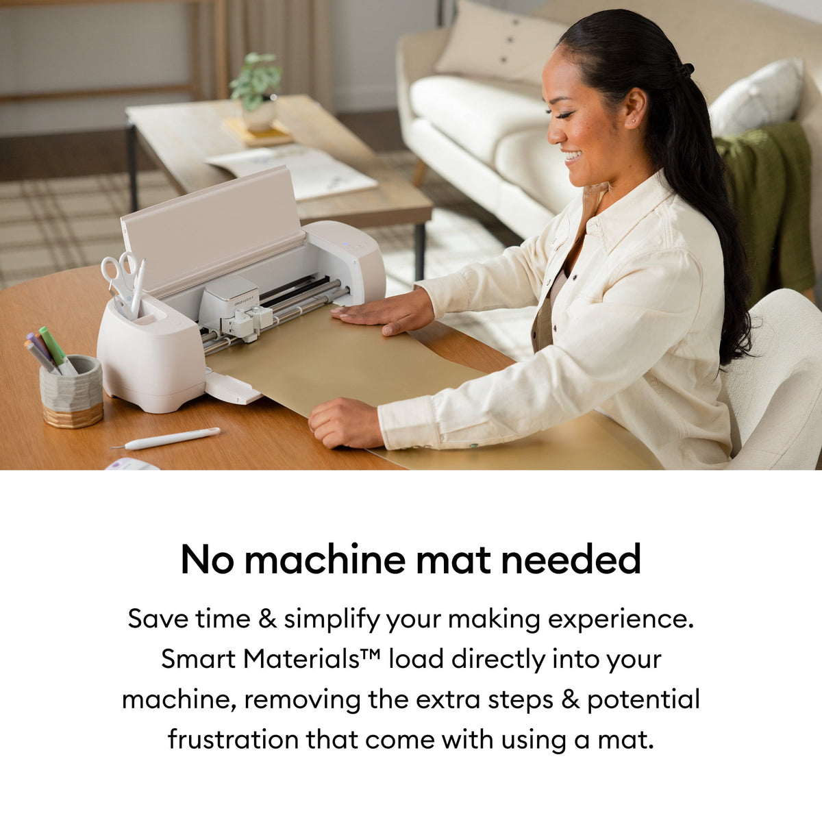 Cricut® Smart Vinyl™ Matless Permanent Vinyl (3 ft), 13 x36,Blue — product image 4