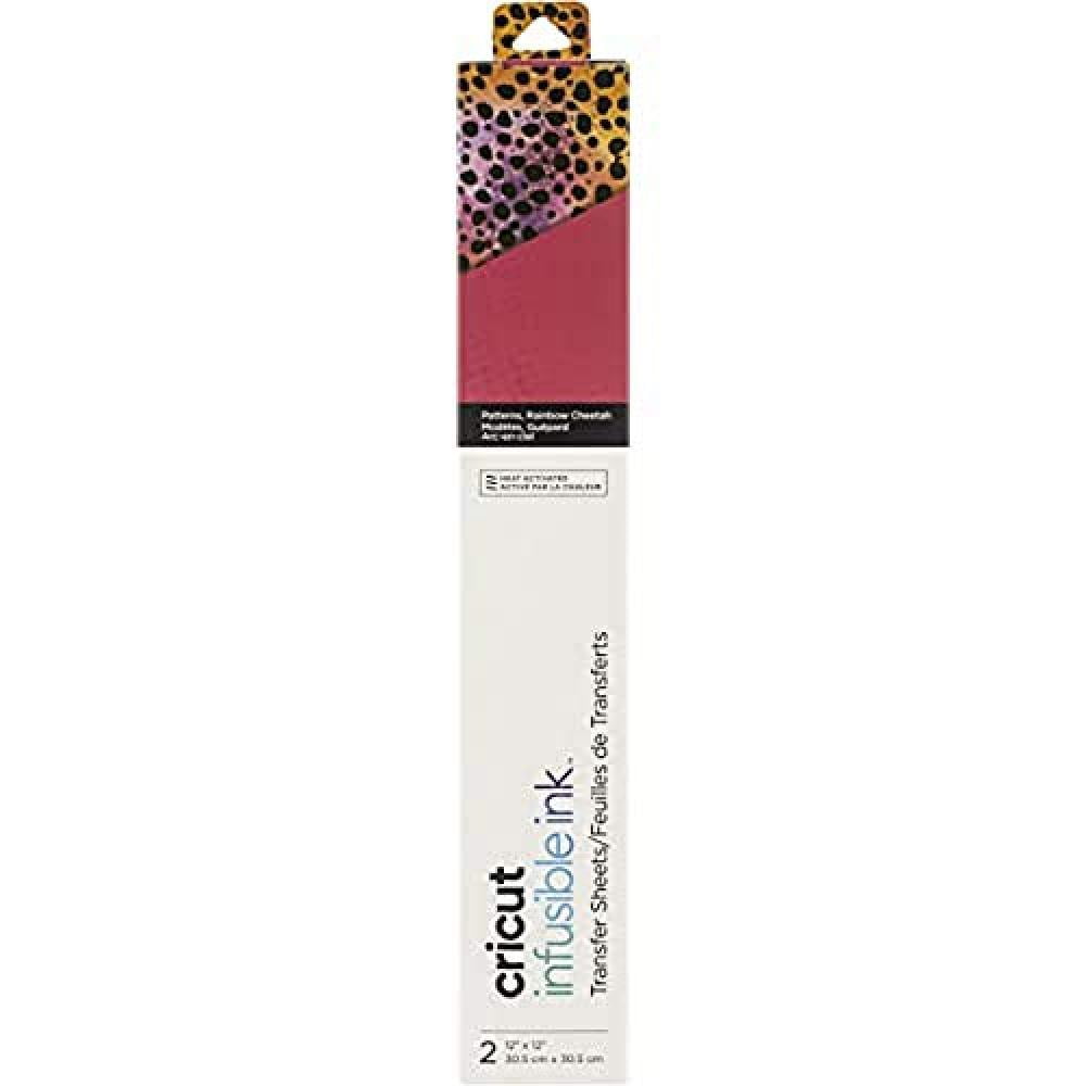 (2 pack) Cricut® Infusible Ink Sheets Pattern (2 count), Rainbow Cheetah, 12" x 12" — product image 3