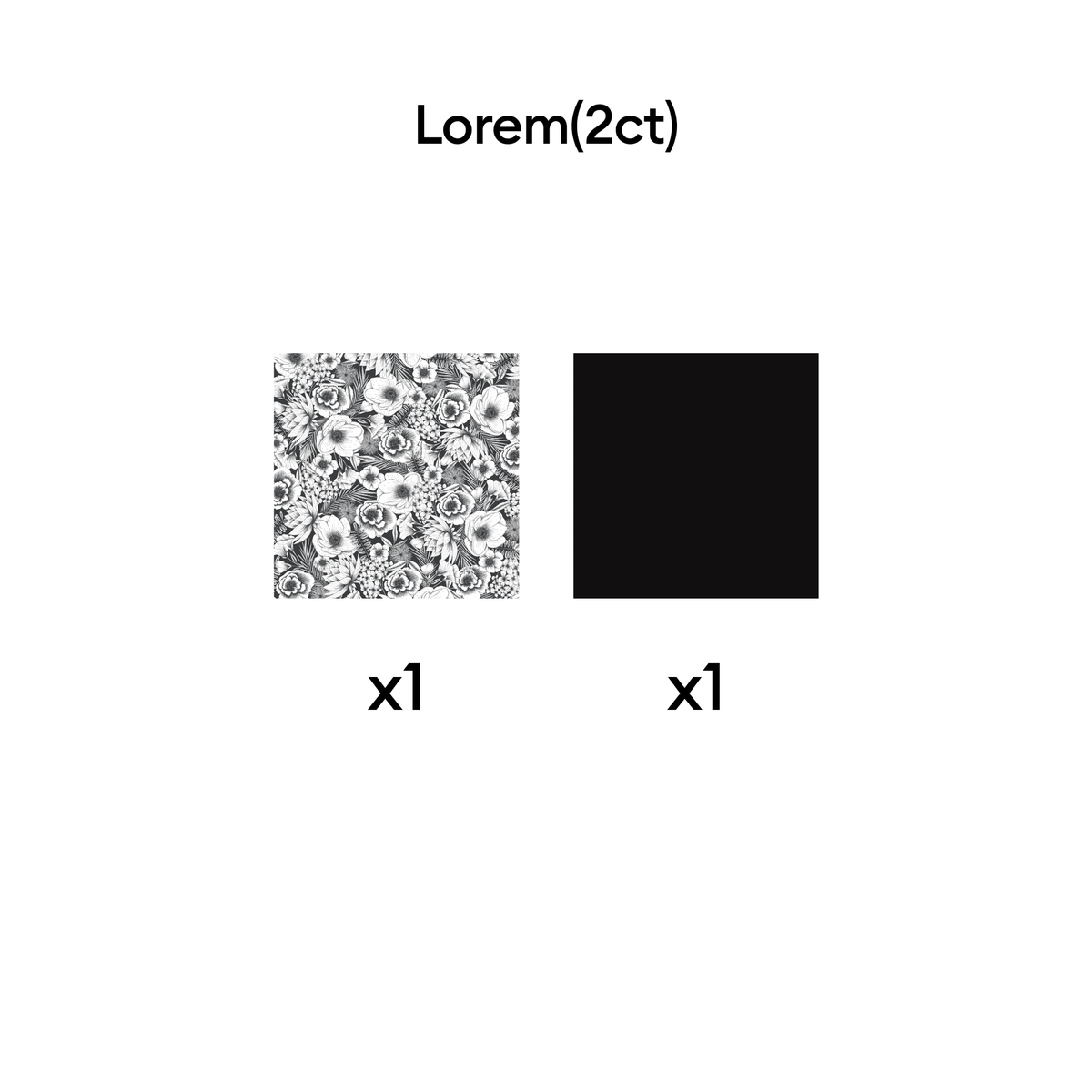 Cricut® Infusible Ink™ Sheets Pattern (2), Black Botanicals, 12" x 12",Sampler — product image 2