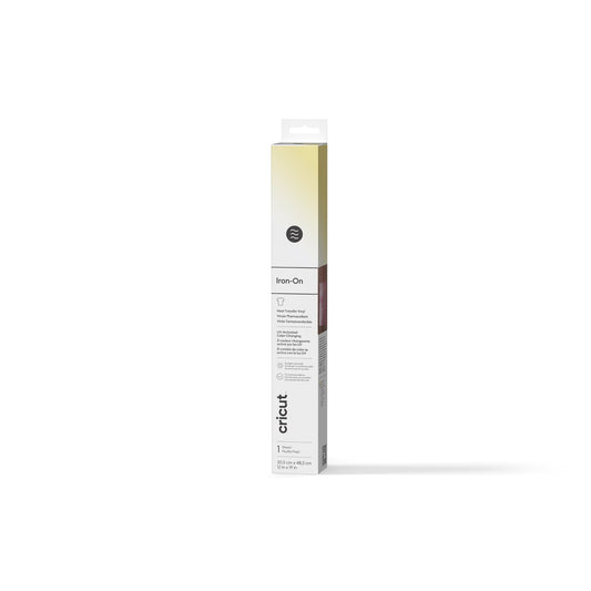 Cricut® UV-Activated, Color-Changing Iron-On, White - Yellow