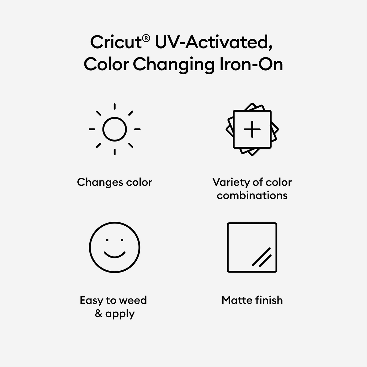 Cricut® UV-Activated, Color-Changing Iron-On, White - Yellow — product image 3