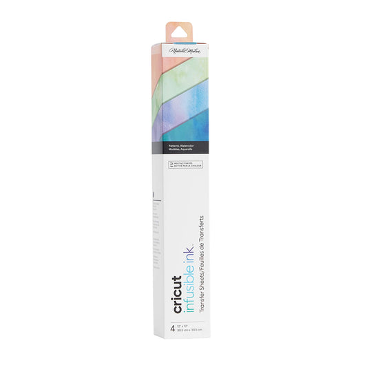 Cricut® Infusible Ink™ Transfer Sheets Patterns (4 ct), Watercolors, 12" x 12",Sampler