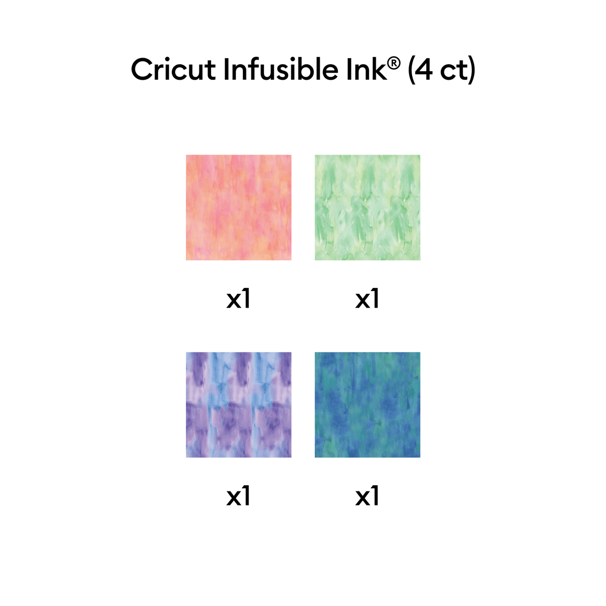 Cricut® Infusible Ink™ Transfer Sheets Patterns (4 ct), Watercolors, 12" x 12",Sampler — product image 3