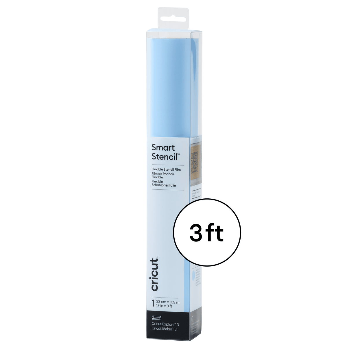 Cricut® Smart Stencil™ Matless Flexible Stencil Film (3 ft), 13" x 36",Clear — product image 2