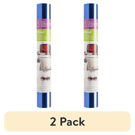 (2 pack) Cricut® Foil Iron-On™ Vinyl, Royal Blue, 12" x 24"