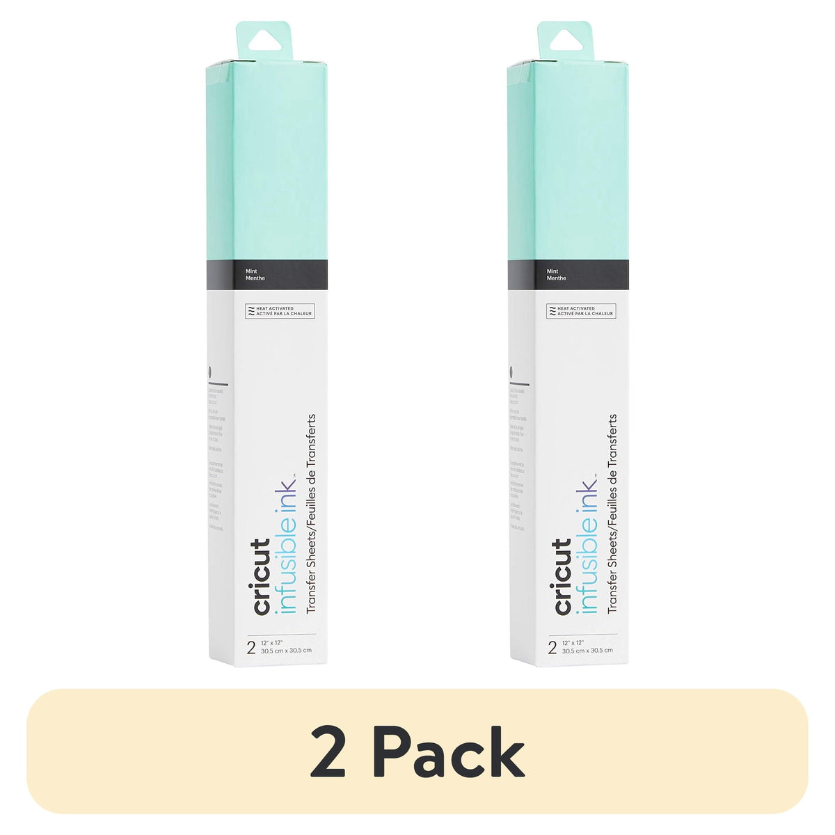 (2 pack) Cricut® Infusible Ink™ Sheets (2), Mint, 12" x 12"