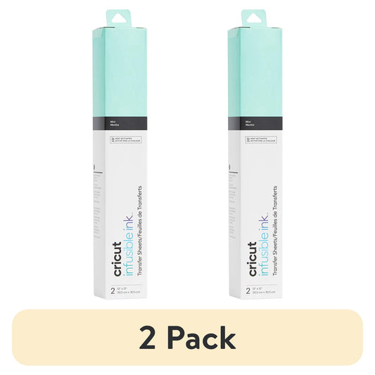 (2 pack) Cricut® Infusible Ink™ Sheets (2), Mint, 12" x 12"
