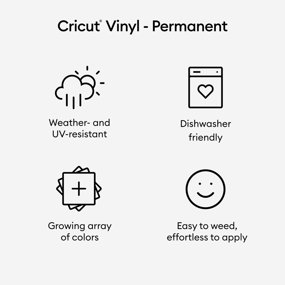(2 pack) Cricut® Premium Vinyl™ Pearl Metallic Sampler, Spring – Permanent, 12" x 24" — product image 6