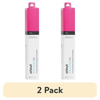 (2 pack) Cricut® Infusible Ink Sheets Solid (2), Party Pink, 12" x 12"