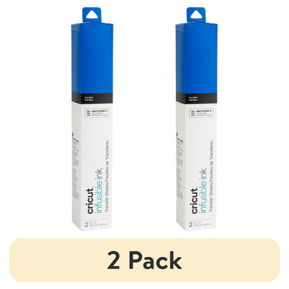 (2 pack) Cricut® Infusible Ink Sheets Solid (2), True Blue, 12" x 12"