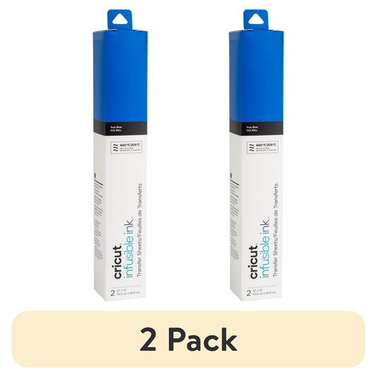 (2 pack) Cricut® Infusible Ink Sheets Solid (2), True Blue, 12" x 12"