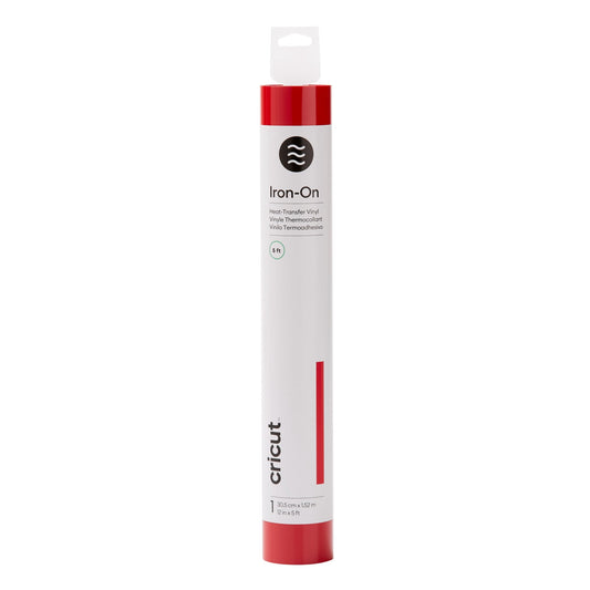Cricut Iron-on Vinyl Roll 12 in x 5 ft - Red