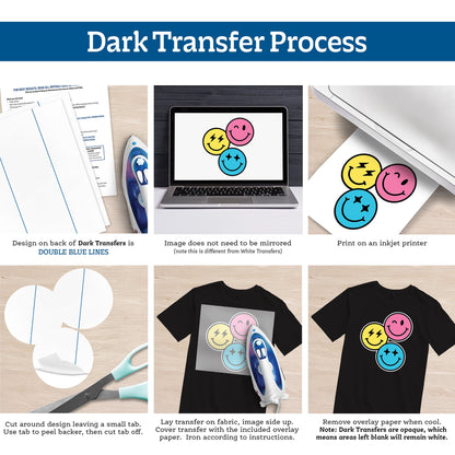 Hello Hobby Dark Fabric Transfer Paper, Inkjet Printable, 8.5" x 11", 5 Sheets — product image 4
