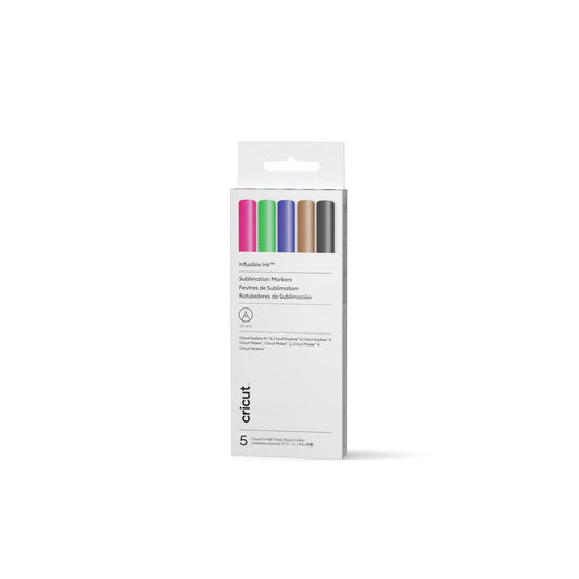 Cricut® Infusible Ink™ Markers 1.0, Basics (5 ct), Sampler