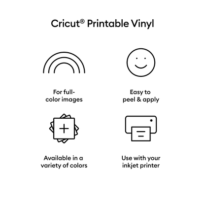 Cricut® Printable Vinyl - US Letter (12 ct), 8.5" x 11",White — product image 3