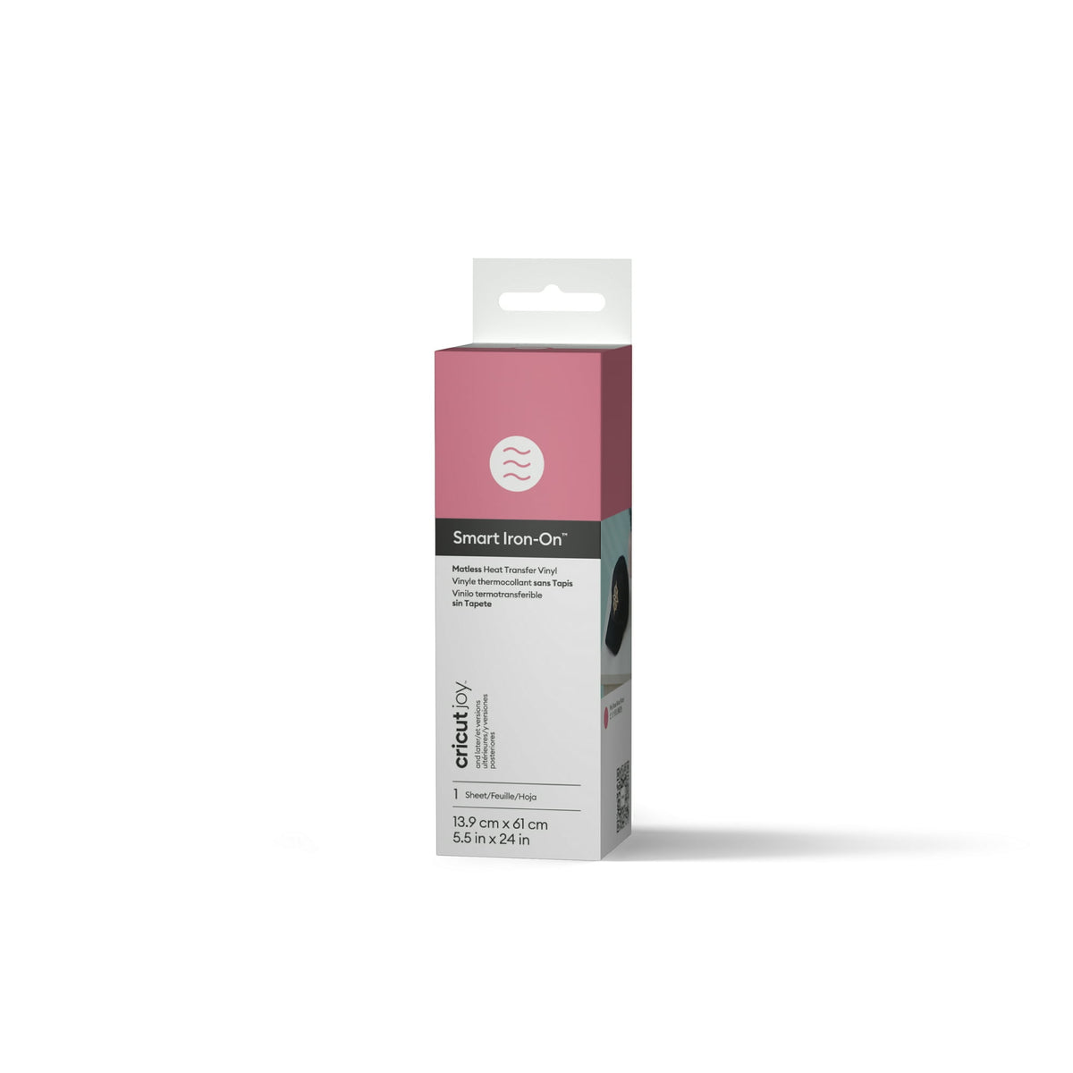 Cricut Joy™ Smart Iron-On™ Vinyl, 5.5" x 24", Pink
