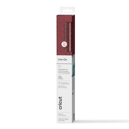 Cricut® Glitter Iron-On (5 ft), Red