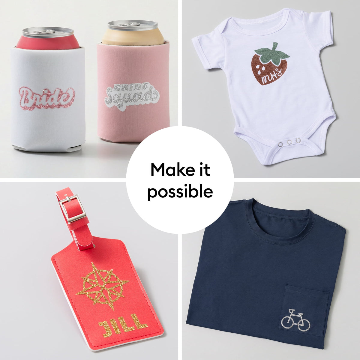 Cricut Joy™ Smart Iron On™ Glitter Matless Heat Transfer Vinyl, 5.5" x 19",Pink — product image 7
