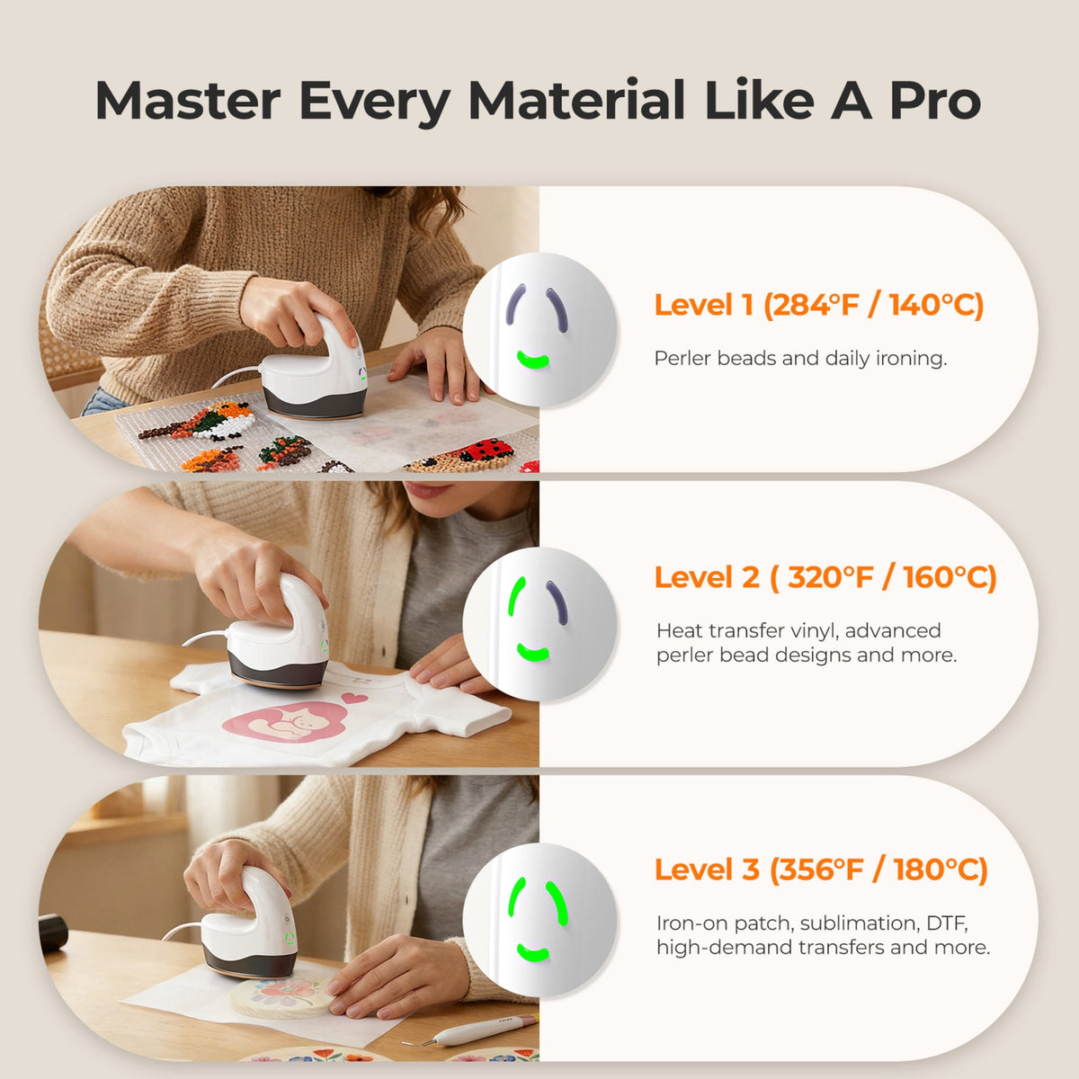 HTVRONT Mini Heat Press V2 Machine, Portable Iron Press for Heating Transfer Objects — product image 10
