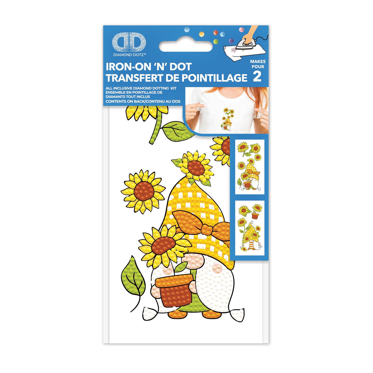 DIAMOND DOTZ® Sunshine Gnomes Iron-On 'N' Dot Transfers — product image 5