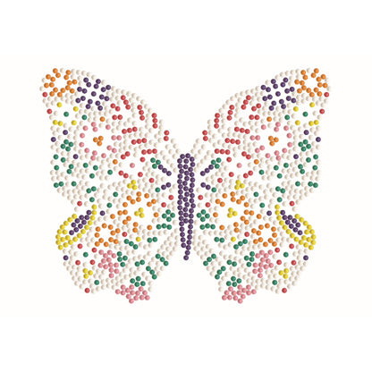 DIAMOND DOTZ® Floral Butterfly Iron-On 'N' Dot Transfer — product image 4