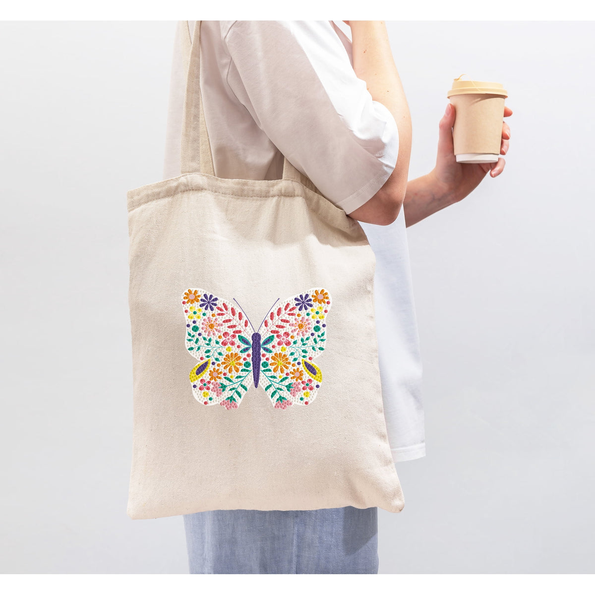 DIAMOND DOTZ® Floral Butterfly Iron-On 'N' Dot Transfer — product image 5