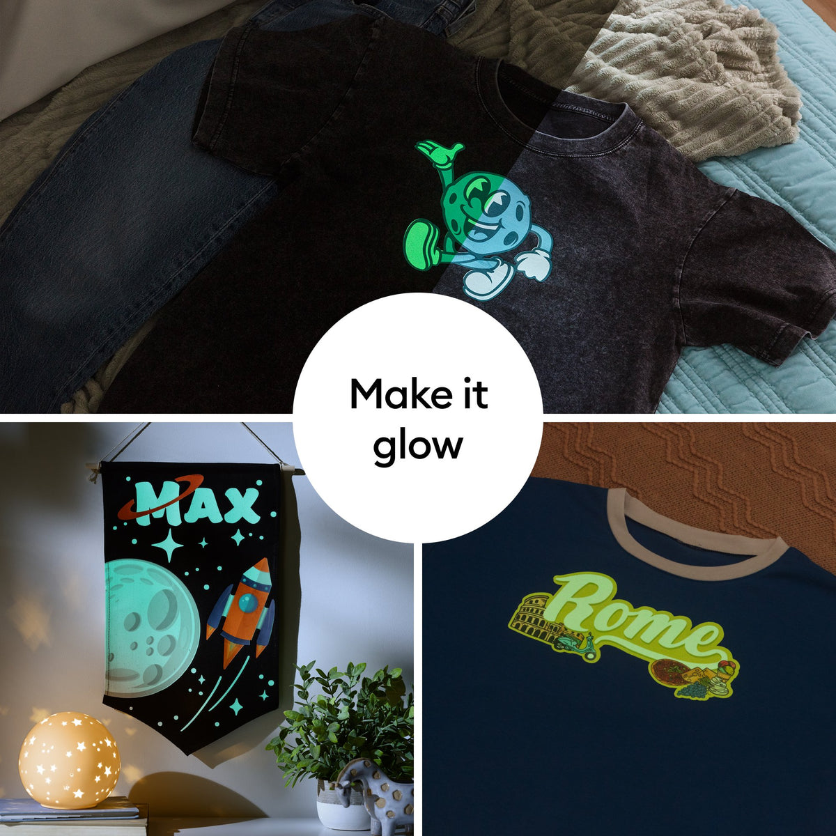 Cricut® Printable Iron-On Glow in the Dark Kit – 8.5 in x 11 in (4 ct) — product image 5