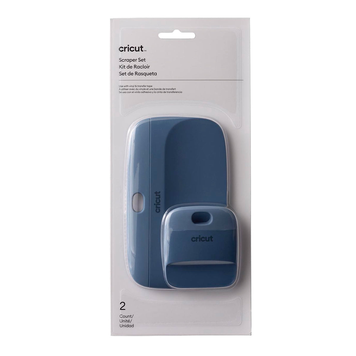 Cricut Scraper Set 2 Count, Blue - Includes 2.25-inch and 5.5-inch Tools