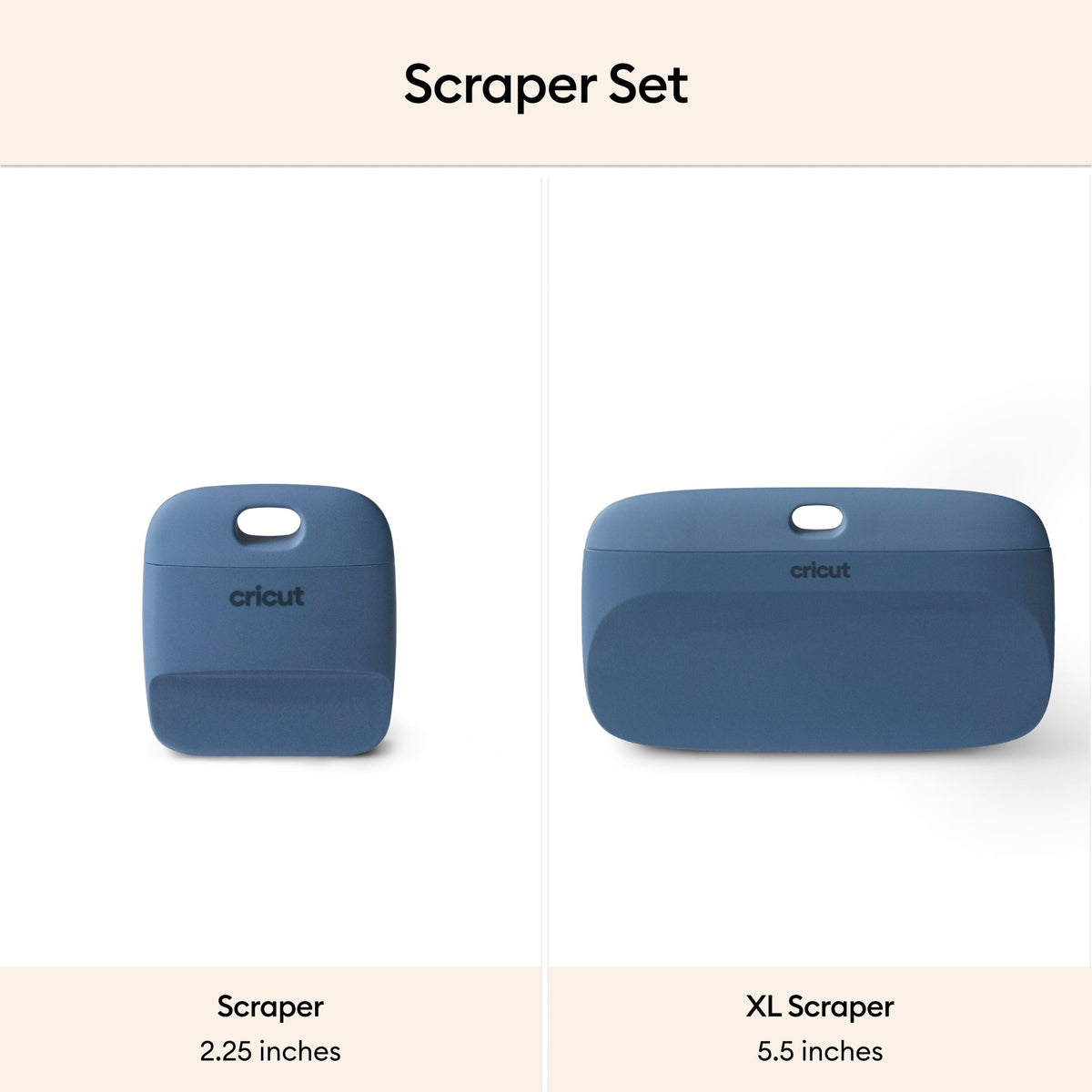 Cricut Scraper Set 2 Count, Blue - Includes 2.25-inch and 5.5-inch Tools — product image 2