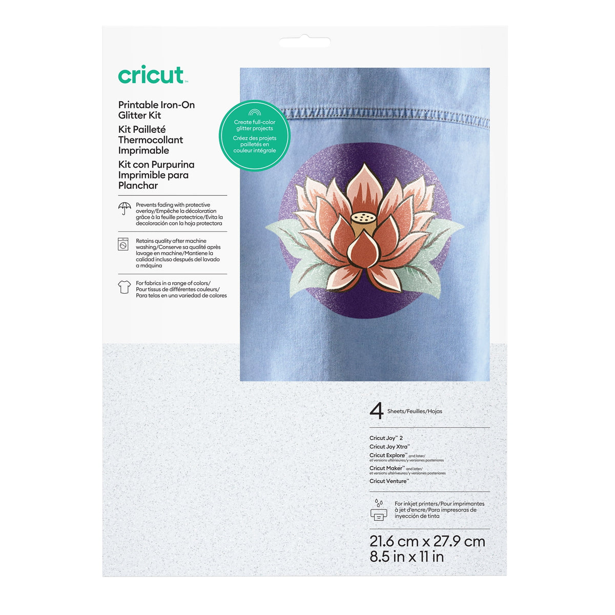 Cricut Glitter Printable Iron-On Kit