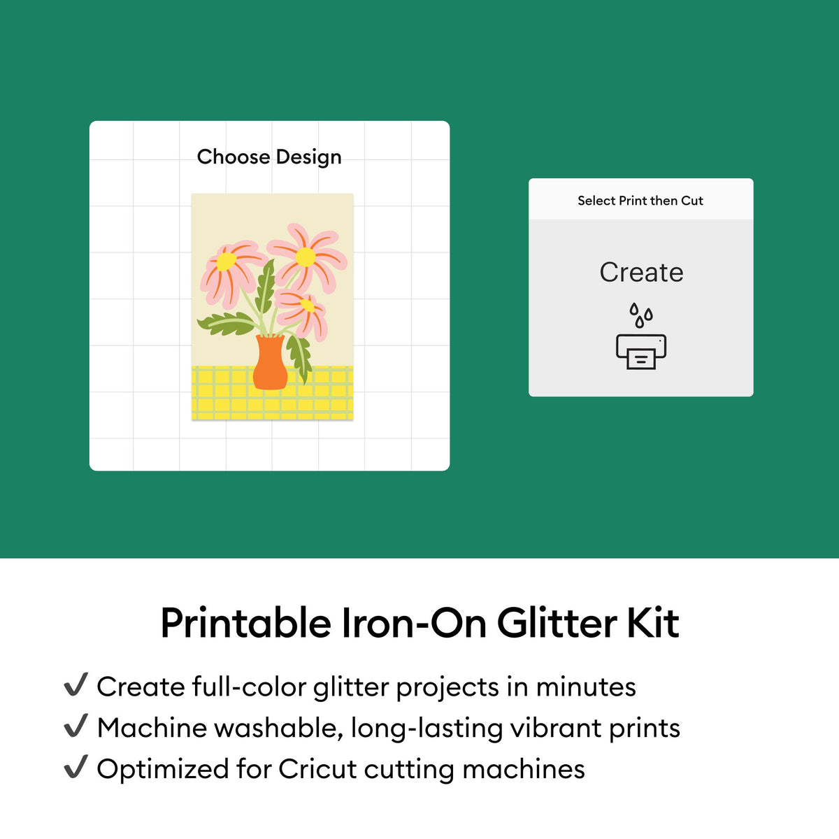 Cricut® Printable Iron-On Glitter Kit – 8.5 in x 11 in (4 ct) — product image 5