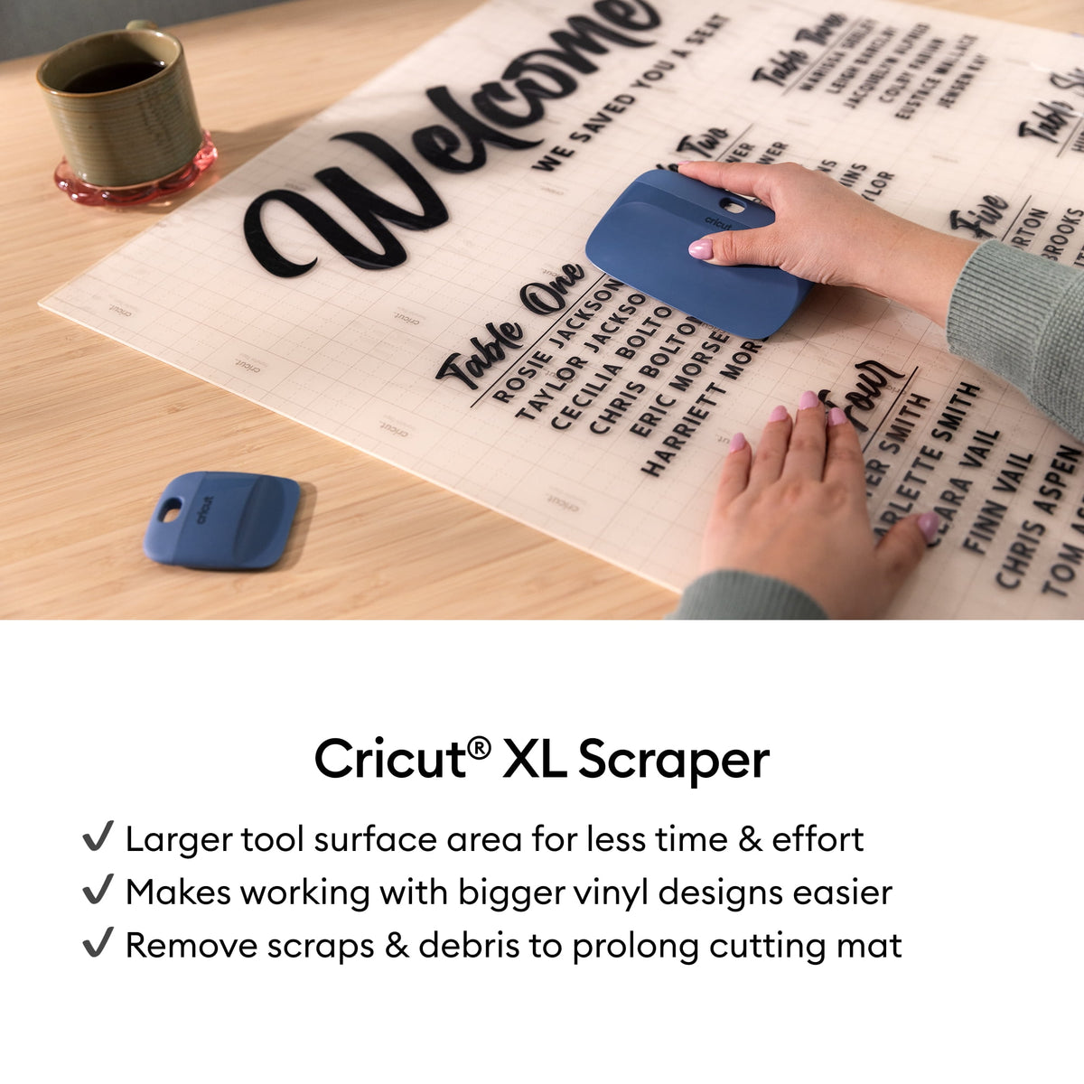 Cricut® XL Scraper, Blue — product image 3