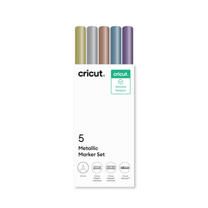Cricut® Metallic Pen Set, 1.0 mm (5), 1.0 mm,Sampler