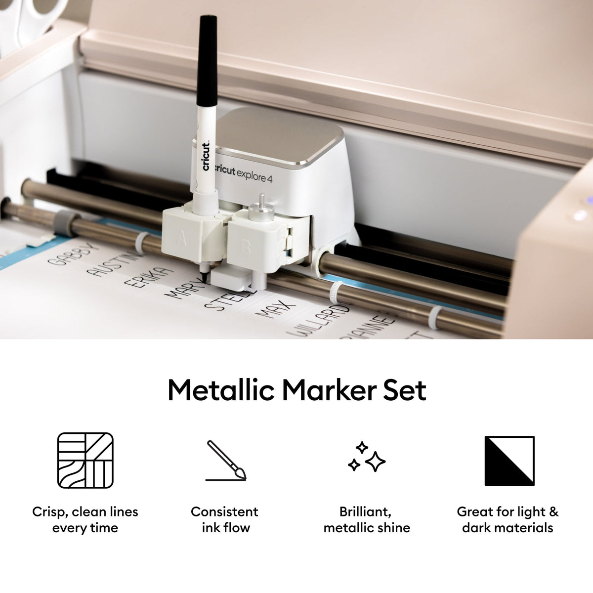 Cricut® Metallic Pen Set, 1.0 mm (5), 1.0 mm,Sampler — product image 2