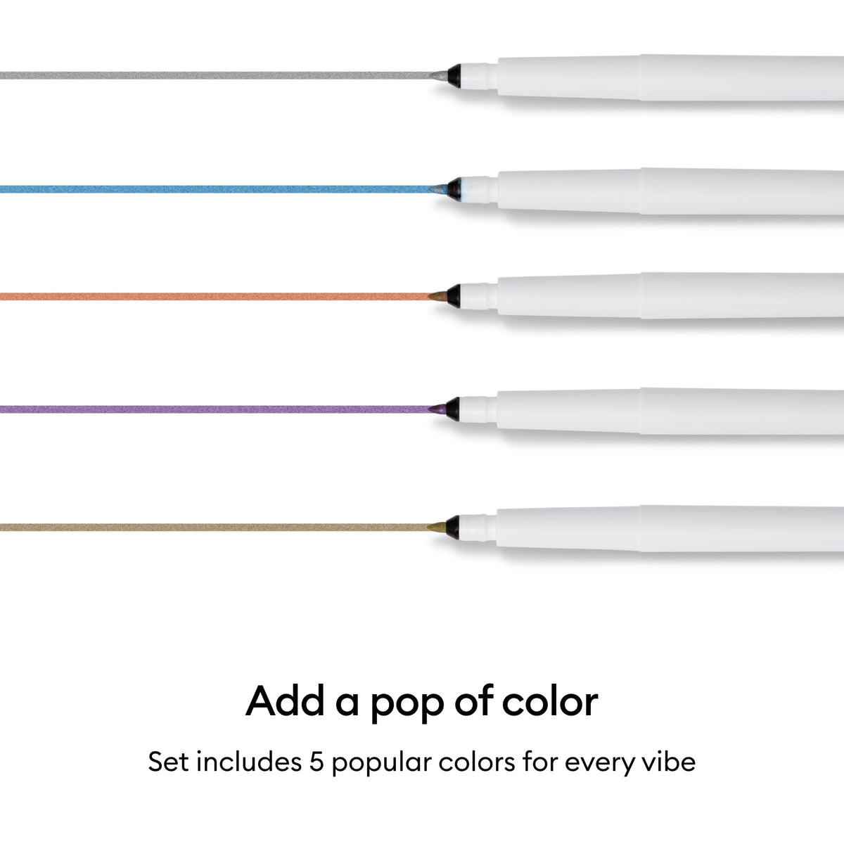 Cricut® Metallic Pen Set, 1.0 mm (5), 1.0 mm,Sampler — product image 3