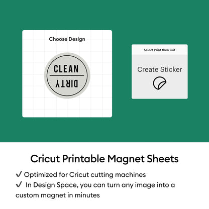 Cricut Printable Magnet Paper, (6), 8.5" x 11",White — product image 5