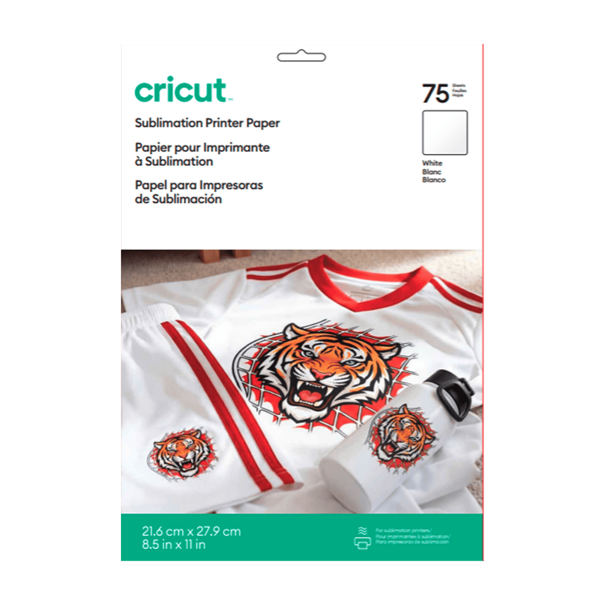 Cricut Sublimation Paper, (75) White, 8.5" x 11", White — product image 2