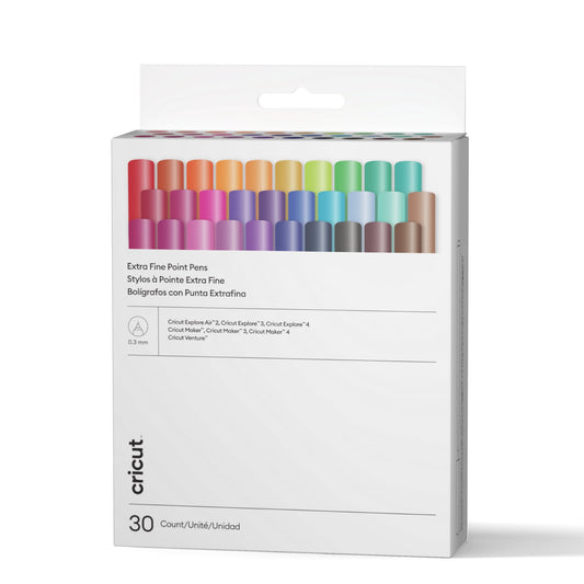Cricut® 30 Count Ultimate Extra Fine Point Pen Set, Extra Fine Point,Assorted